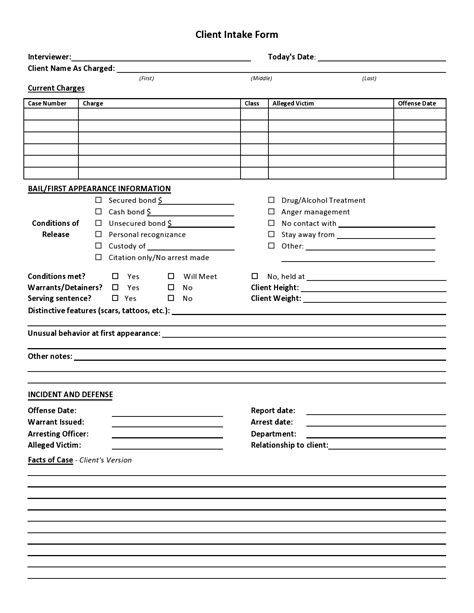 Editable Tax Client Intake Form Template Excel Sample Vrogue Co