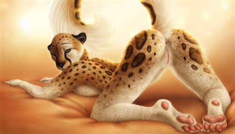 Rule 34 Anthro Anus Ass Up Cheetah Feline Female Furry Inviting Jocarra Looking At Viewer Nude