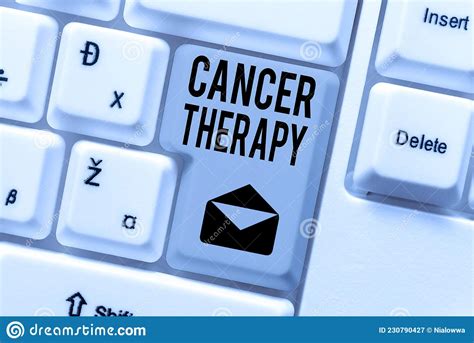 Handwriting Text Cancer Therapy Business Approach Treatment Of Cancer