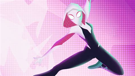 Spiderman Into The Spider Verse Gwen Stacy 4k Superheroes Animated