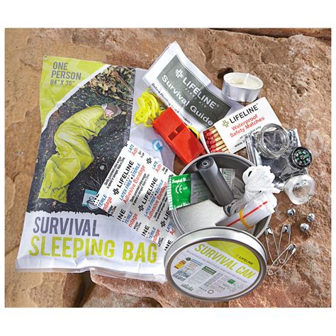 Pocket Survival Kit With Survival Sleeping Bag 582448 First Aid At