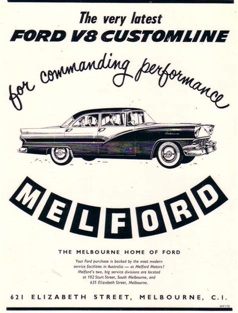 1957 Ford Customline V8 Ad Just A Face Lift Was For The Cu Flickr