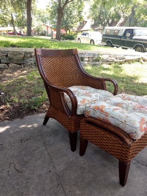 So i have this pier 1 imports wicker and rattan chair. Pier 1 Temani Brown Wicker Chair and Ottoman for Sale in ...