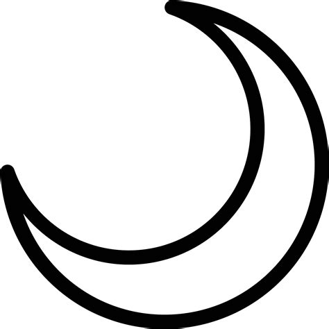 Moon Icon Free Download Banner Black And White Download Moon Outline