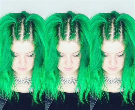 You should not use conditioner before applying manic panic. Manic panic green envy | Hair styles, Hair skin nails ...