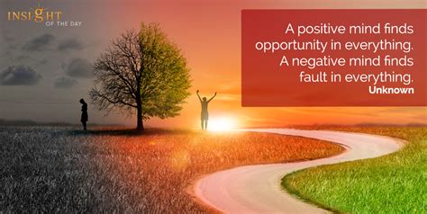 Positive Unknown Mind Finds Opportunity Everything Negative Fault