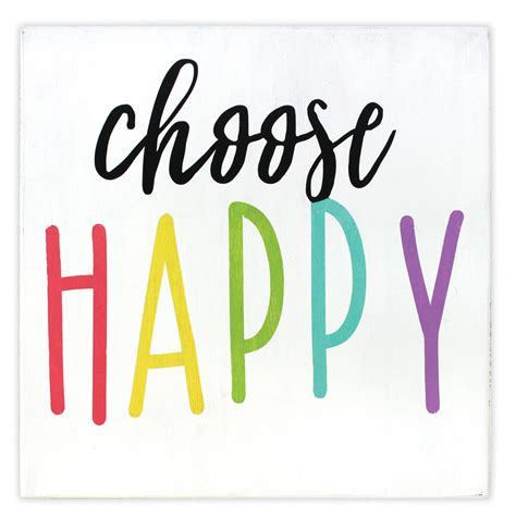 Choose Happy Wall Plaque Crafts Direct