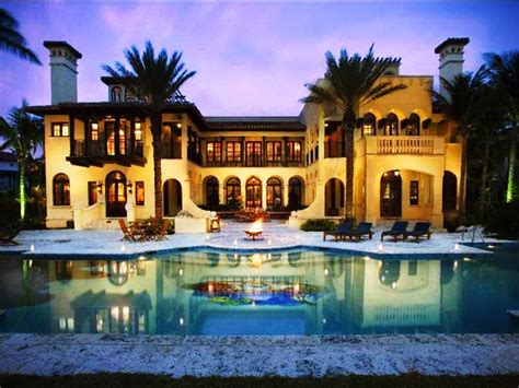 Tricked Out Mansions Showcasing Luxury Houses Amazing Poolside Miami Million Dollar Estate