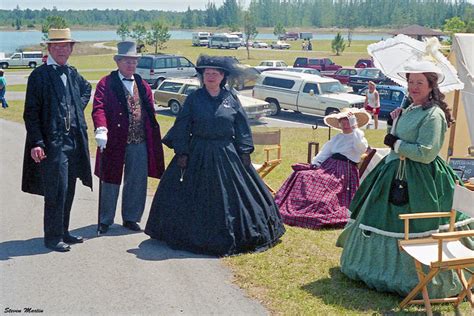 People In Period Clothing Civil War Reenactment 1992 A Photo On