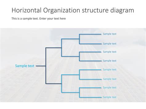 4 Level Organization Structure Powerpoint Template Sl