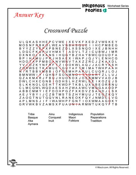 You can play it any day of the week! Crossword-Puzzle-Answer-Key | Woo! Jr. Kids Activities