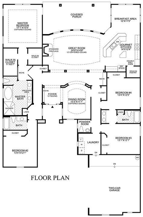 One Story Open Floor Plan Design Ideas Toll Brothers Hilton Head