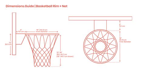 Basketball Rims And Nets Dimensions And Drawings