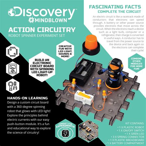 Discovery Action Circuitry Mindblown Robot Spinner Experiment Hopkins