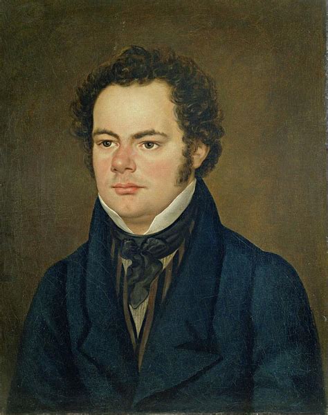 Portrait Of Franz Schubert 1797 1828 Leopold Kupelwieser Painting
