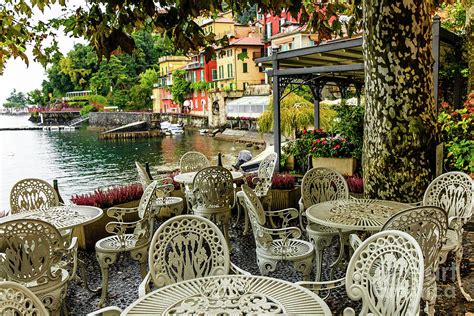 Outdoor Cafe In Varenna Italy Photograph By Ben Graham Fine Art America