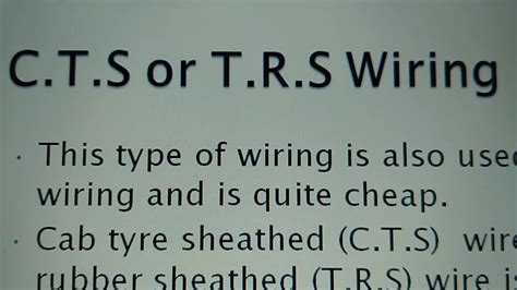 What Is Cts Or Trs Wiring Explain In Hindi Youtube