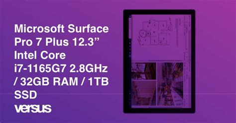 Microsoft Surface Pro 7 Plus 123” Intel Core I7 1165g7 28ghz 32gb