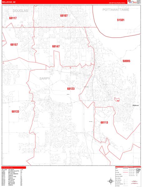 Bellevue Zip Code Map