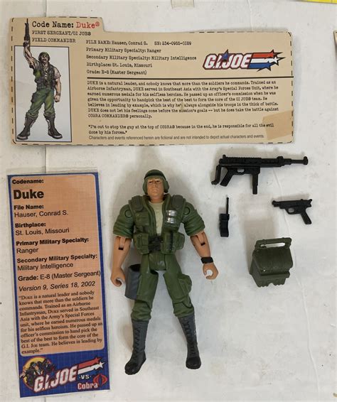 2002 Gi Joe Duke V9 Vs Cobra Commander V11 Gi Joe Action Figures Ebay