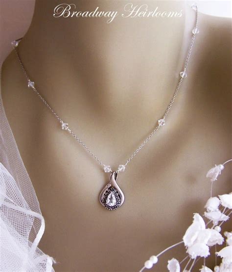 Items Similar To Cubic Zirconia Jewelry Set Piece Victorian Wedding
