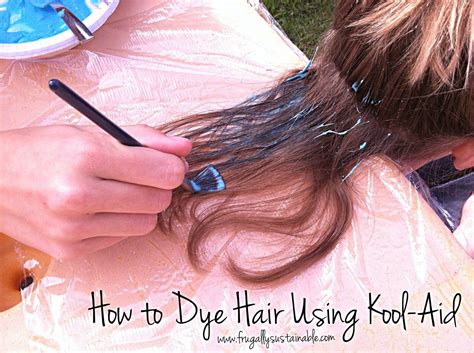 How To Dye Hair Using Kool Aid ~ A Picture Tutorial