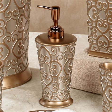 Allure Silver And Gold Bath Accessories Gold Bathroom Accessories