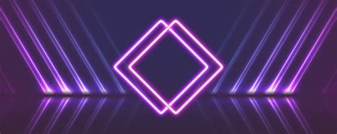 Twitch Profile Banner Futuristic Neon Background Sci Fi Etsy