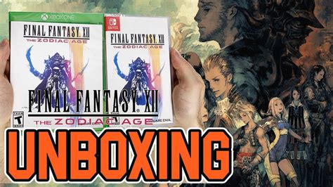 Final Fantasy XII The Zodiac Age Xbox One Switch Unboxing YouTube