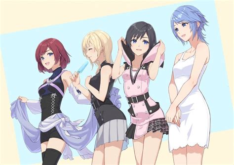 Kairi Aqua Xion And Namine Kingdom Hearts And More Drawn By Gogo