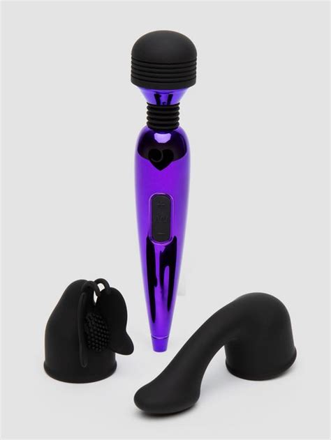 Lovehoney Purple Power Mini Massage Wand Vibrator Kit 4 Piece Lovehoney Au