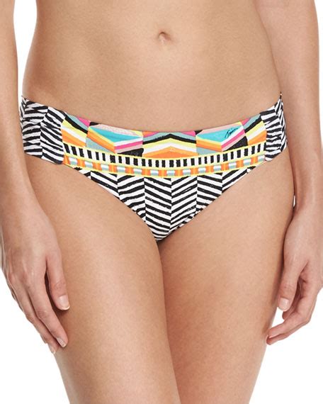 Trina Turk Brasilia Shirred Side Hipster Swim Bikini Bottom Neiman Marcus