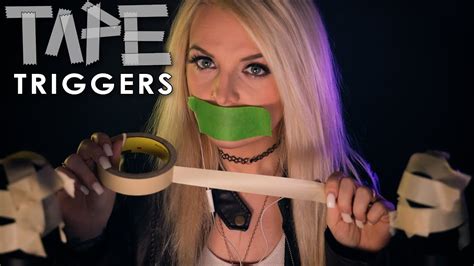 Asmr Tingly Sticky Tape Triggers Peeling Mouth Leather Gloves