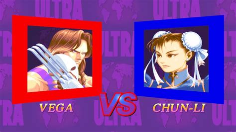 Ultra Street Fighter Ii Vega Vs Chun Li World Warrior Youtube