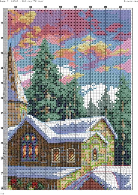 Maybe you would like to learn more about one of these? Holiday Village 3 | Cross stitch landscape, Cross stitch ...