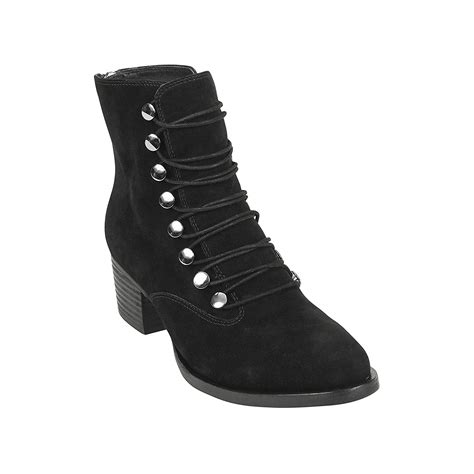 earth shoes womens doral closed toe ankle fashion boots black suede size 8 0 p ebay