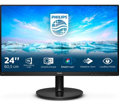 Philips 242v8a Full Hd 238 Lcd Monitor Black Fast Delivery Currysie