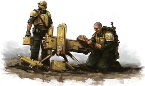 Warhammer 40k Astra Militarum Cadian Heavy Weapon Team Arm C Warhammer