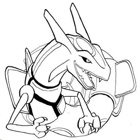 Pokemon Rayquaza Coloring Pages At Free Printable