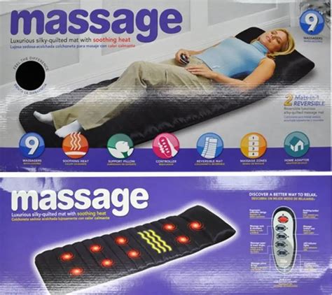 Household Foldable Massage Mattress Sleep Beauty Spa Heating Vibrating Head Neck Leg Massager