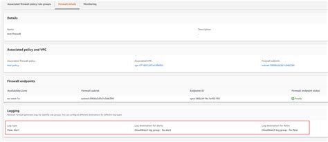 · enter a name to identify this firewall. AWS Network Firewall