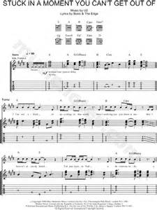 U2 Stuck In A Moment You Cant Get Out Of Guitar Tab In E Major Download And Print Sku