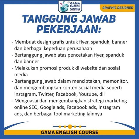 Info loker driver yang selalu update. Lowongan Kerja Desainer Gama English Course - INFO LOKER SOLO