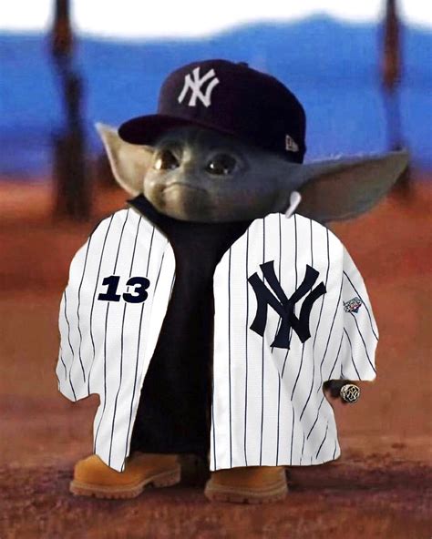 Baby Yoda Wearing Yankees Hat Crazy Sales