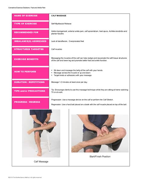 Calf Massage Article Ptonthenet
