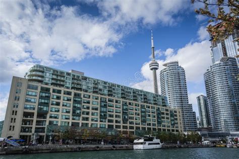 Toronto Waterfront City Center Buildings Editorial Photography Image