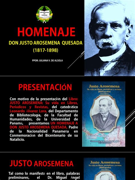 Homenaje Dr Justo Arosemena Quesadabicentenario Panamá Moneda