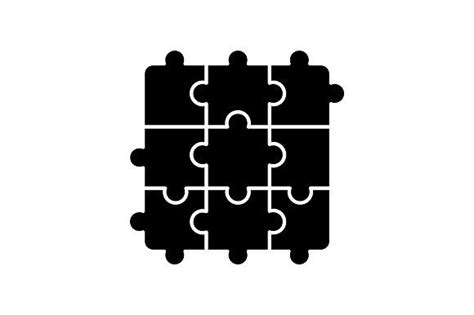 Jigsaw Puzzle Black Glyph Icon Glyph Icon Glyphs Jigsaw Puzzles