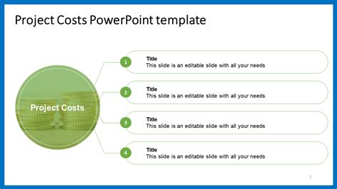 Customized Project Costs Powerpoint Template Presentation