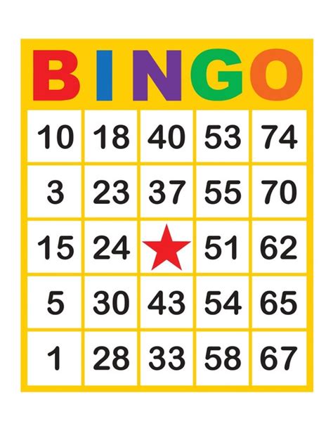 Bingo Cards 1000 Cards 1 Per Page Instant Pdf Download Etsy